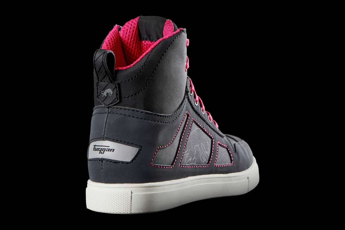 Chaussures Moto Furygan ANGIE D3O® — Homologué CE Noir - Rose - LE PRATIQUE DU MOTARD