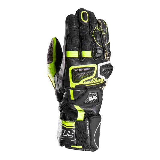 Gants Moto Furygan STYG20 X KEVLAR® Noir - Jaune stab - Blanc — Certifié CE - LE PRATIQUE DU MOTARD