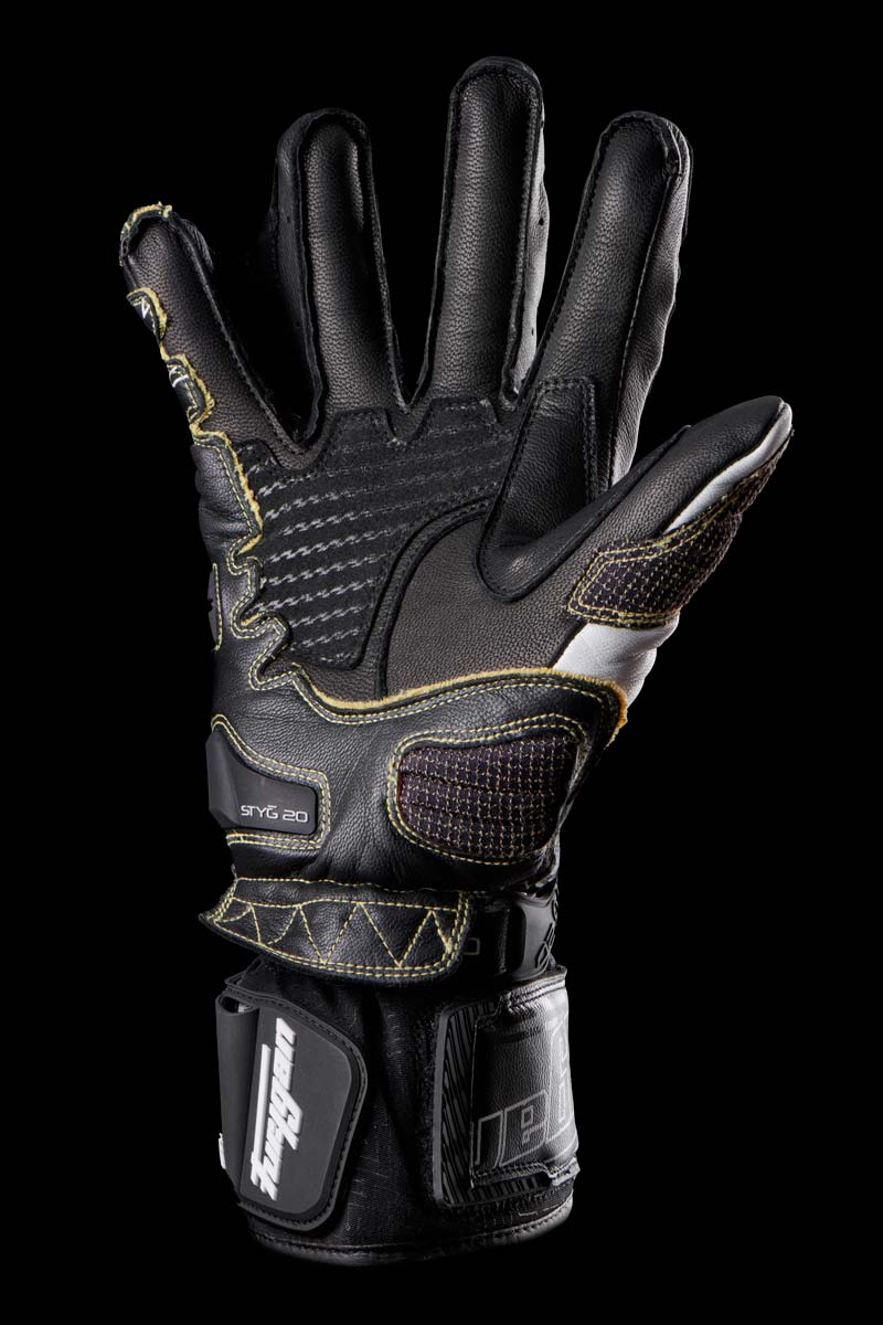 Gants Moto Furygan STYG20 X KEVLAR® Noir - Blanc — Certifié CE - LE PRATIQUE DU MOTARD