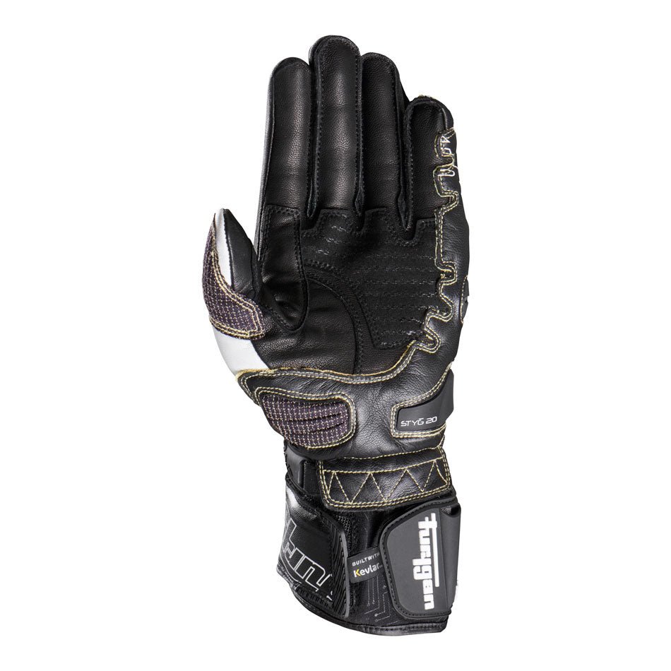 Gants Moto Furygan STYG20 X KEVLAR® Noir - Blanc — Certifié CE - LE PRATIQUE DU MOTARD