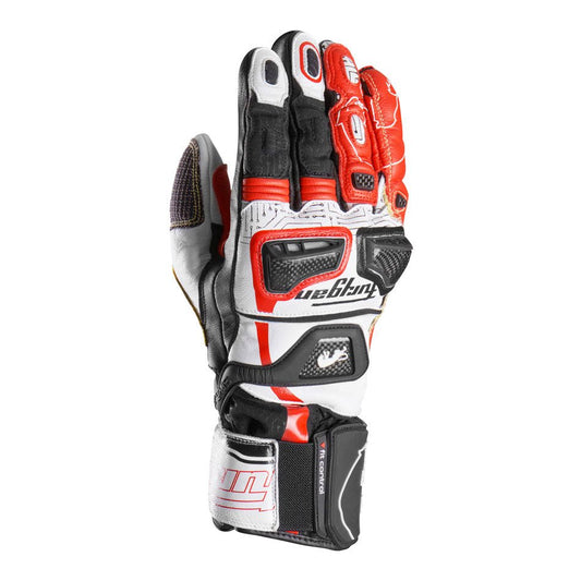 Gants Moto Furygan STYG20 X KEVLAR® Noir - Blanc - Rouge — Certifié CE - LE PRATIQUE DU MOTARD