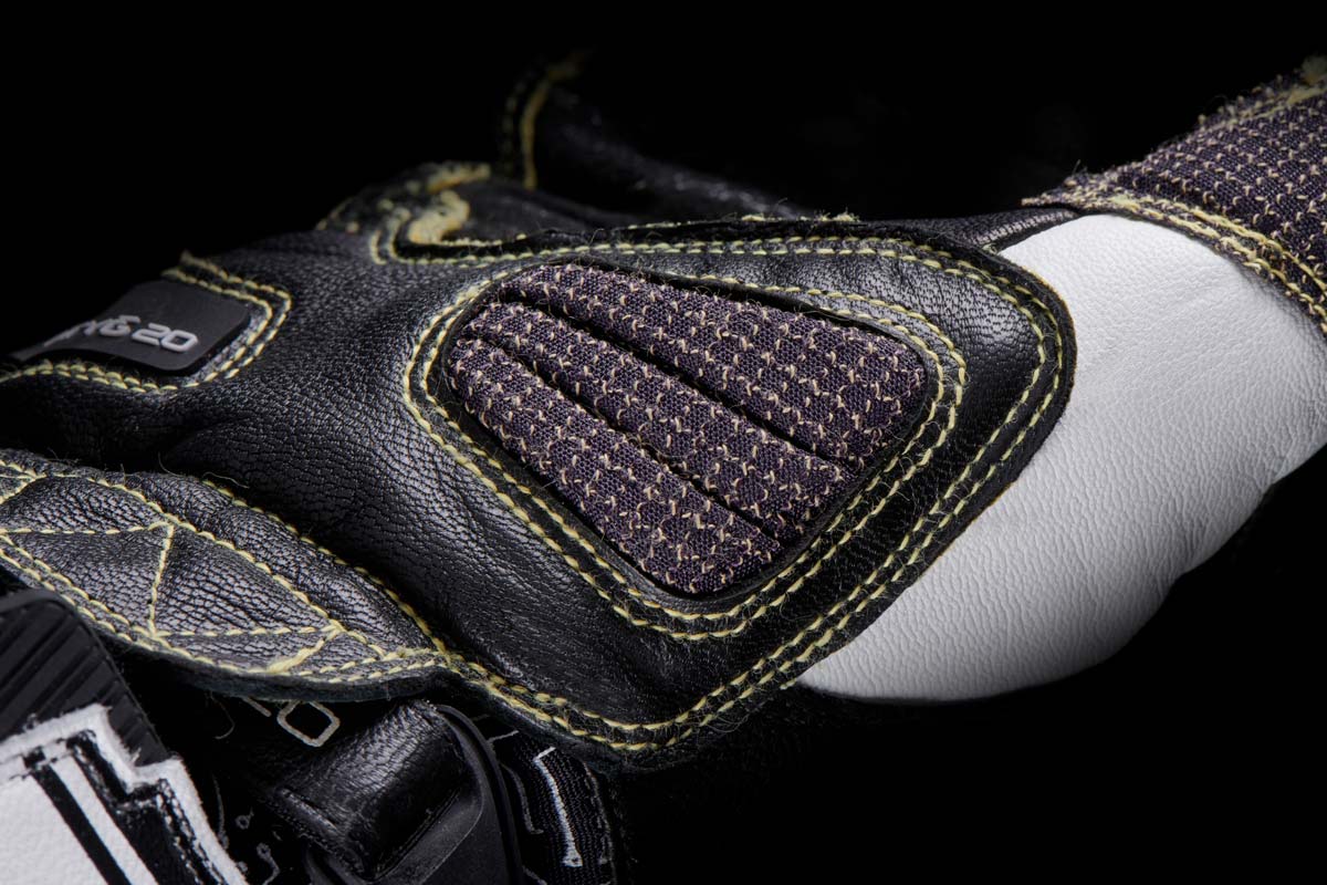 Gants Moto Furygan STYG20 X KEVLAR® Blanc - Noir — Certifié CE - LE PRATIQUE DU MOTARD