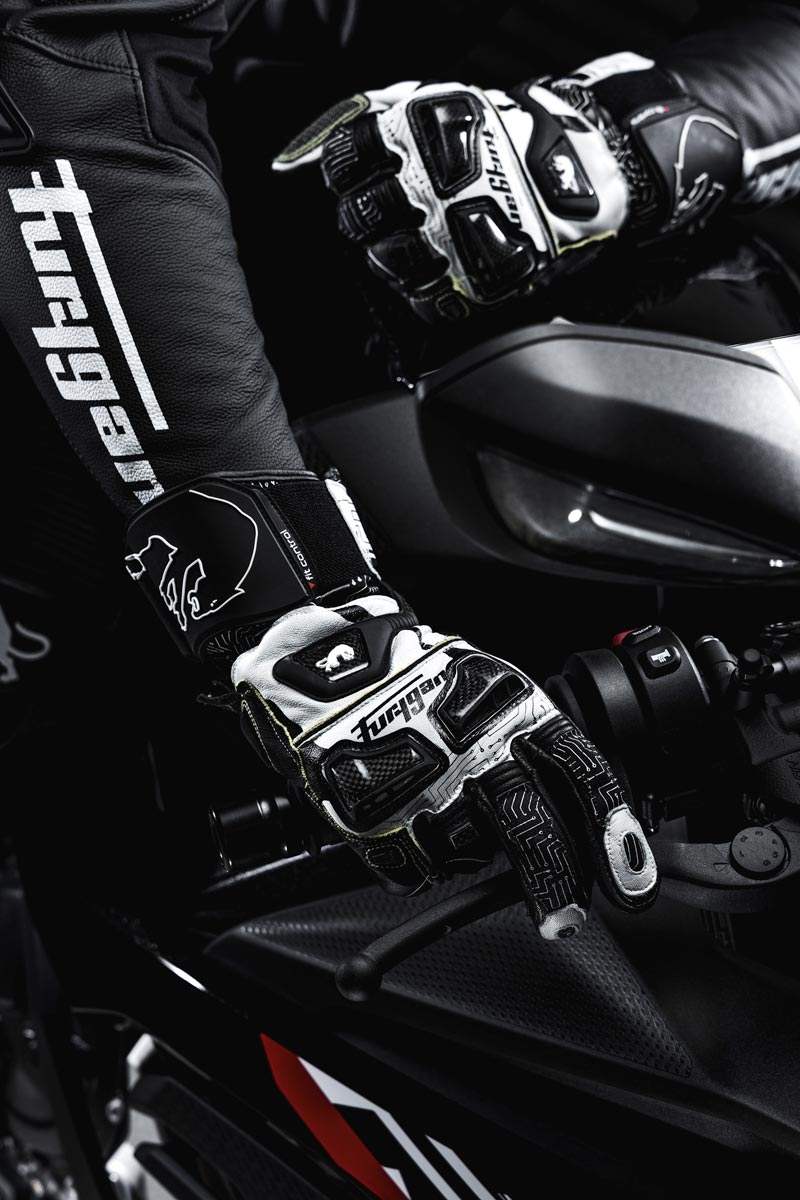 Gants Moto Furygan STYG20 X KEVLAR® Blanc - Noir — Certifié CE - LE PRATIQUE DU MOTARD