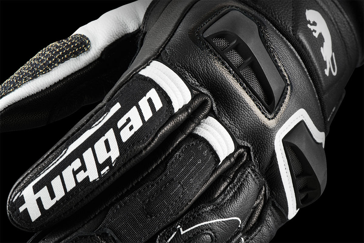 Gants Moto Furygan STYG15 Noir - Blanc — Certifié CE - LE PRATIQUE DU MOTARD