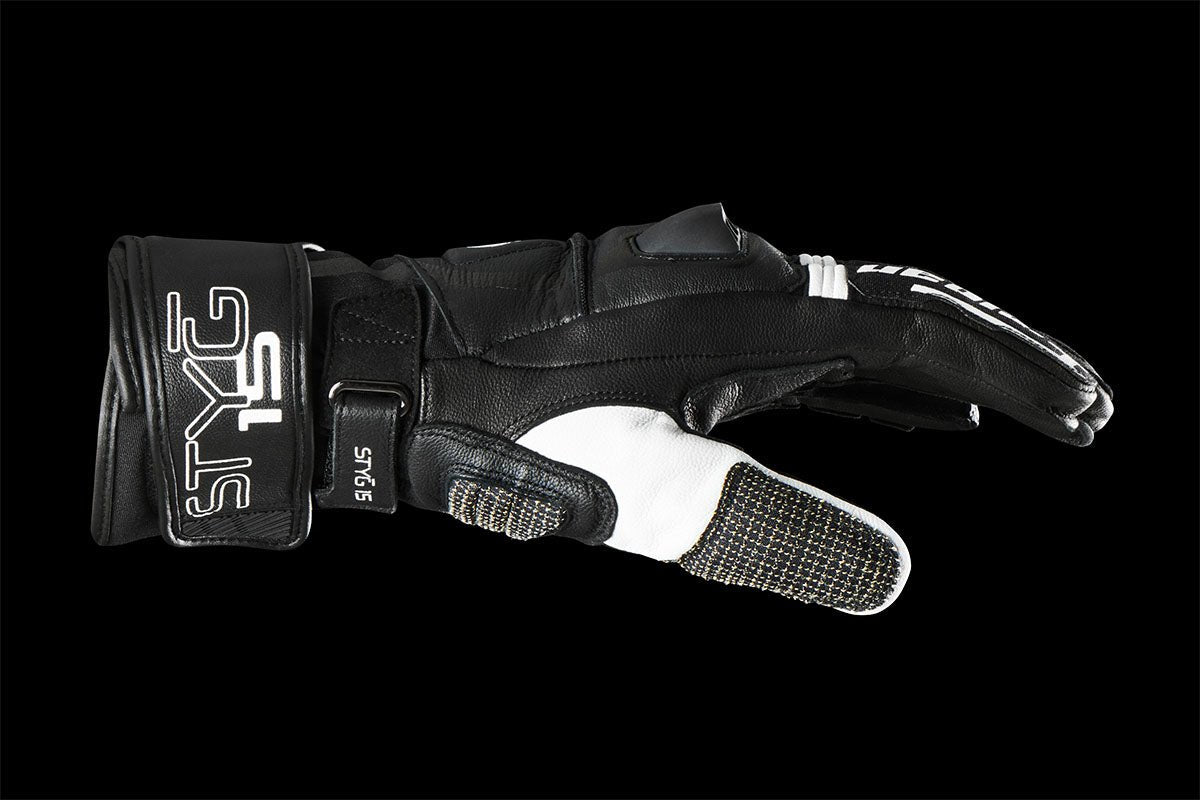 Gants Moto Furygan STYG15 Noir - Blanc — Certifié CE - LE PRATIQUE DU MOTARD