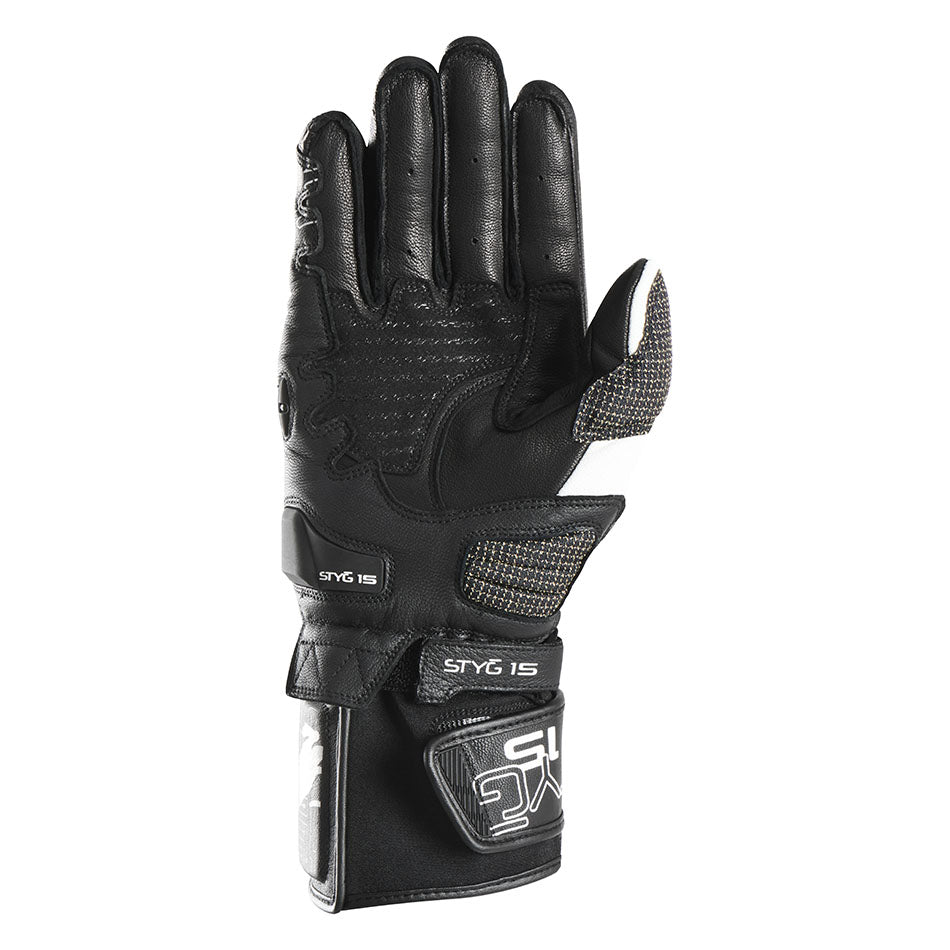 Gants Moto Furygan STYG15 Noir - Blanc — Certifié CE - LE PRATIQUE DU MOTARD