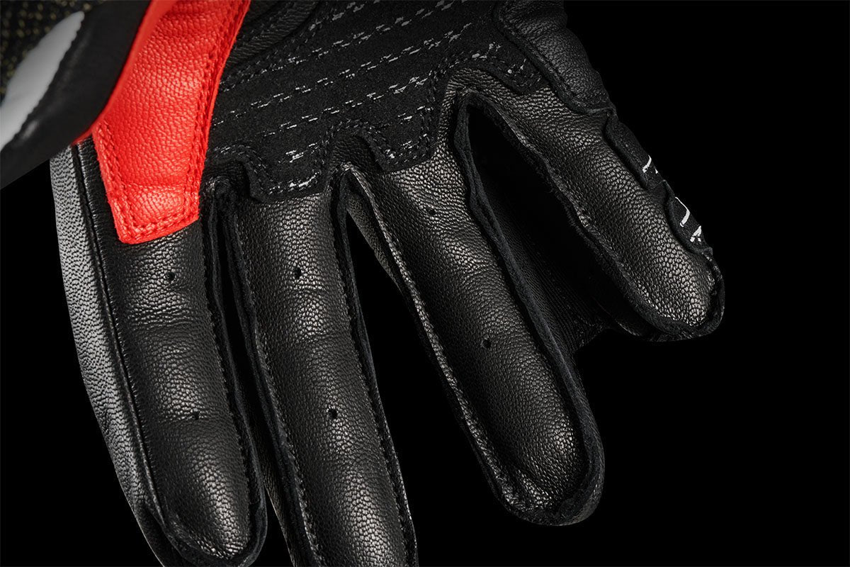 Gants Moto Furygan STYG15 Noir - Blanc - Rouge — Certifié CE - LE PRATIQUE DU MOTARD