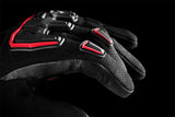 Gants Moto Furygan SHADE Noir - Rouge — Certifié CE - LE PRATIQUE DU MOTARD