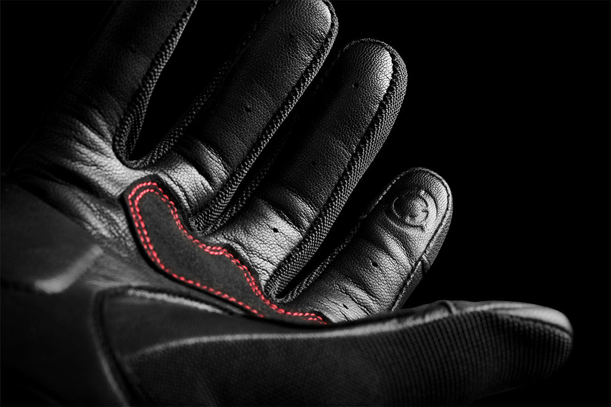 Gants Moto Furygan SHADE Noir - Rouge — Certifié CE - LE PRATIQUE DU MOTARD