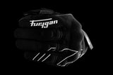 Gants Moto Furygan JET NEON D3O® Noir - Blanc — Certifié CE - LE PRATIQUE DU MOTARD