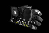 Gants Moto Furygan JET NEON D3O® Noir - Blanc - Jaune stab — Certifié CE - LE PRATIQUE DU MOTARD