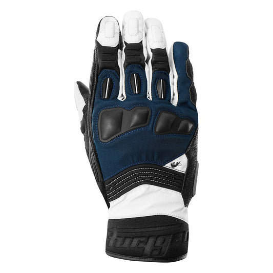 Gants Moto Furygan BALMAZ ALL SEASONS Noir - Bleu - Pearl — Certifié CE - LE PRATIQUE DU MOTARD