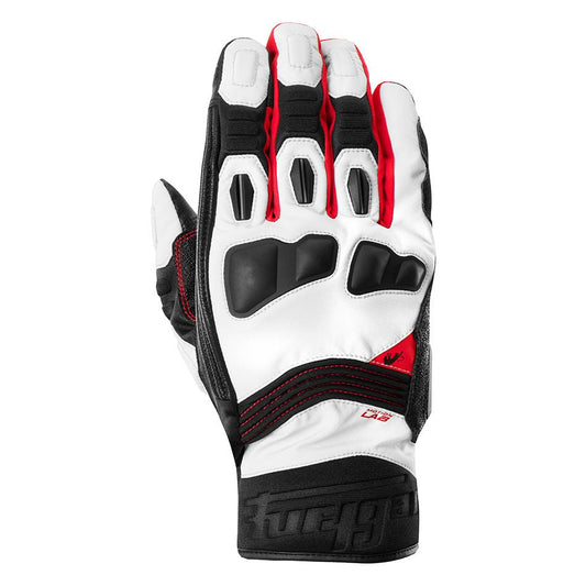 Gants Moto Furygan BALMAZ ALL SEASONS Noir - Pearl - Rouge — Certifié CE - LE PRATIQUE DU MOTARD