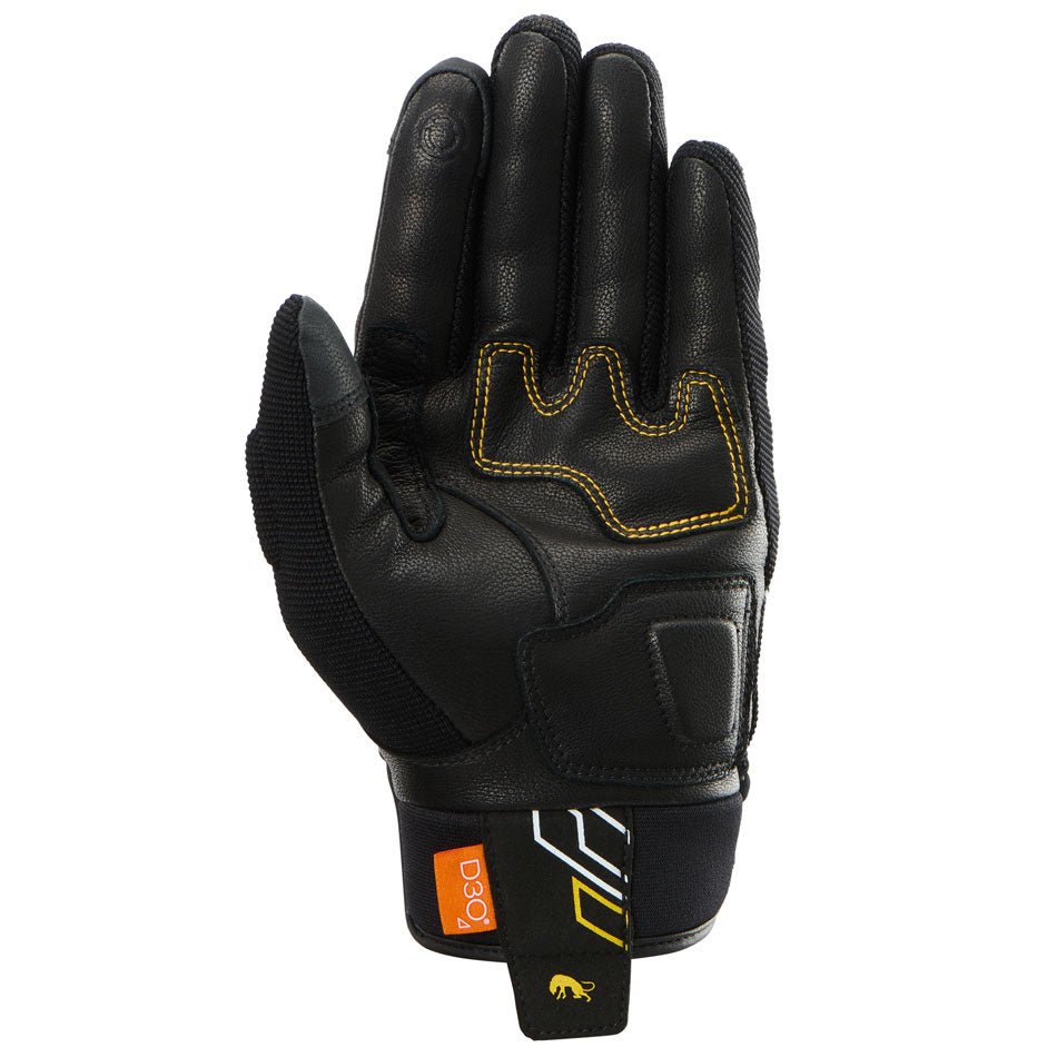 Gants Moto Furygan JET NEON D3O® LADY Noir - Blanc - Or — Certifié CE - LE PRATIQUE DU MOTARD