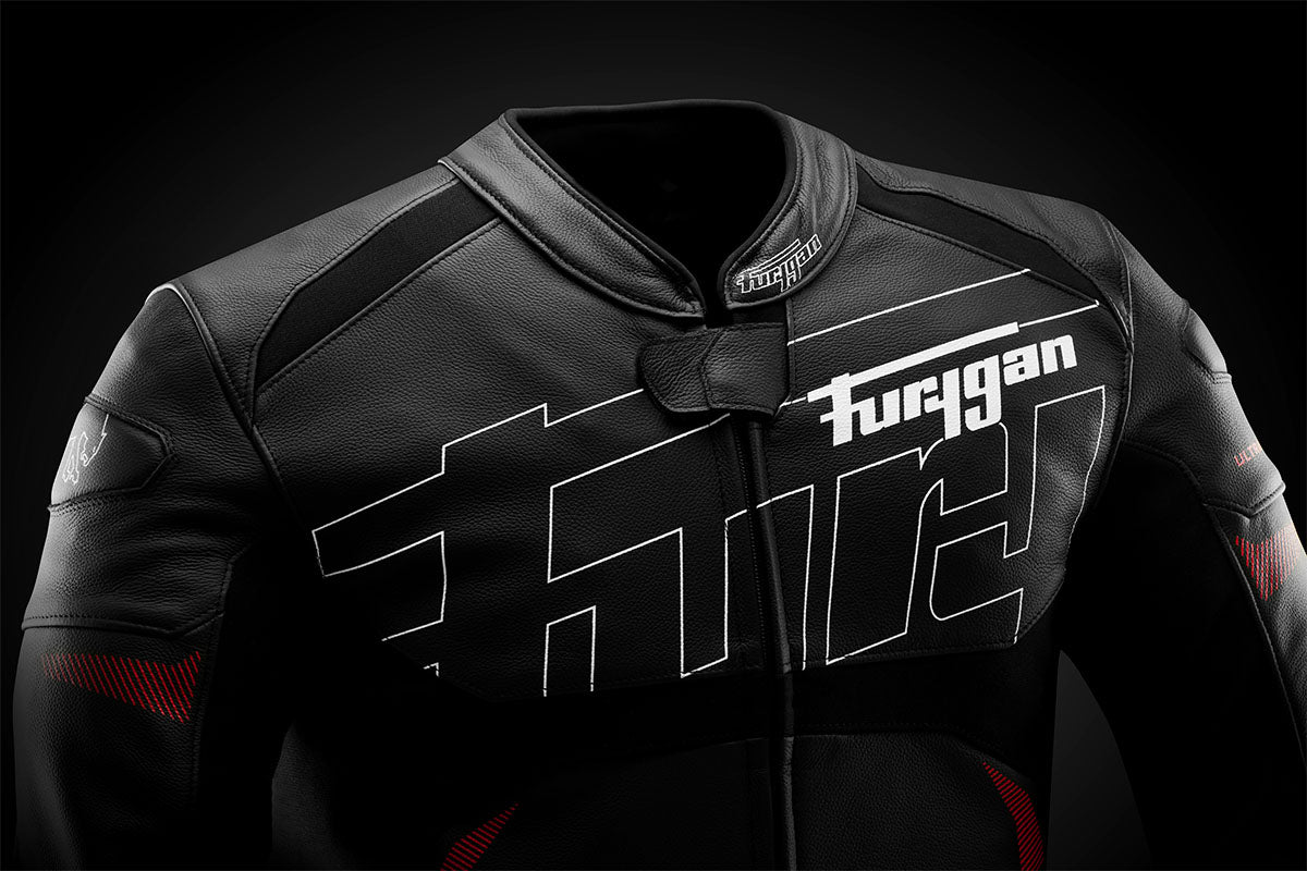 Blouson Moto Furygan HELIX — Protection CE Niveau AAA Noir - Blanc - Rouge - LE PRATIQUE DU MOTARD