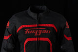 Blouson Moto Furygan MYSTIC EVO VENTED — Protection CE Niveau A Noir - Rouge - LE PRATIQUE DU MOTARD