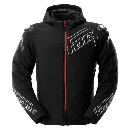 Blouson Moto Furygan SEKTOR ROADSTER EVO — Protection CE Niveau AA Noir - Blanc - Rouge - LE PRATIQUE DU MOTARD