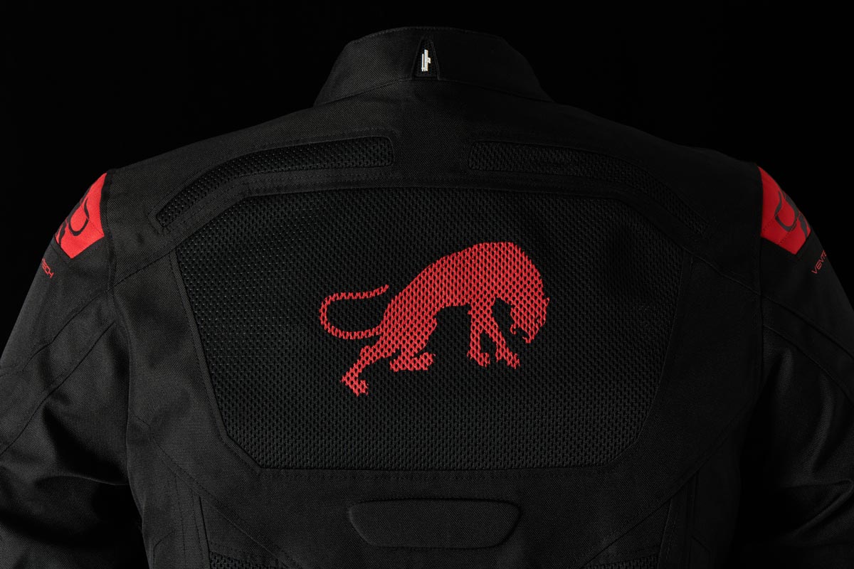 Blouson Moto Furygan ATOM VENTED EVO — Protection CE Niveau A Noir - Rouge - LE PRATIQUE DU MOTARD