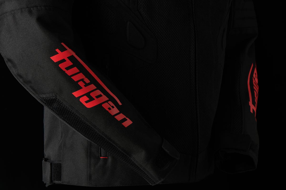 Blouson Moto Furygan ATOM VENTED EVO — Protection CE Niveau A Noir - Rouge - LE PRATIQUE DU MOTARD