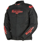 Blouson Moto Furygan ATOM VENTED EVO — Protection CE Niveau A Noir - Rouge - LE PRATIQUE DU MOTARD