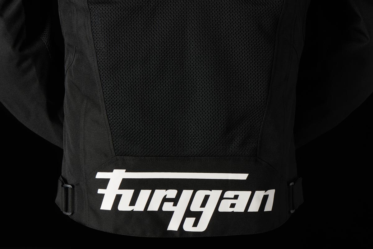 Blouson Moto Furygan ATOM VENTED EVO — Protection CE Niveau A Noir - Blanc - LE PRATIQUE DU MOTARD