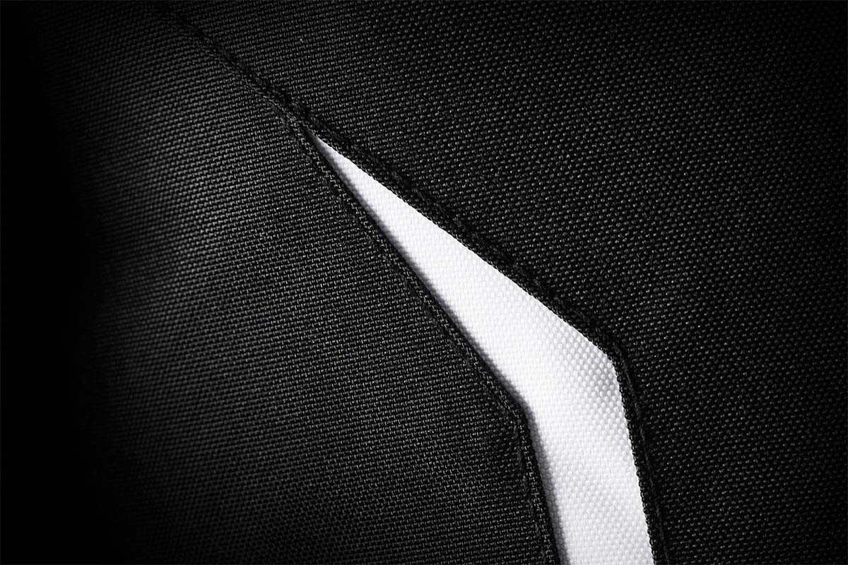 Blouson Moto Furygan YORI — Protection CE Niveau AA Noir - Blanc - Blanc - LE PRATIQUE DU MOTARD