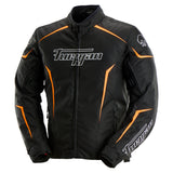 Blouson Moto Furygan YORI — Protection CE Niveau AA Noir - Blanc - Orange stab - LE PRATIQUE DU MOTARD