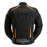 Blouson Moto Furygan YORI — Protection CE Niveau AA Noir - Blanc - Orange stab - LE PRATIQUE DU MOTARD
