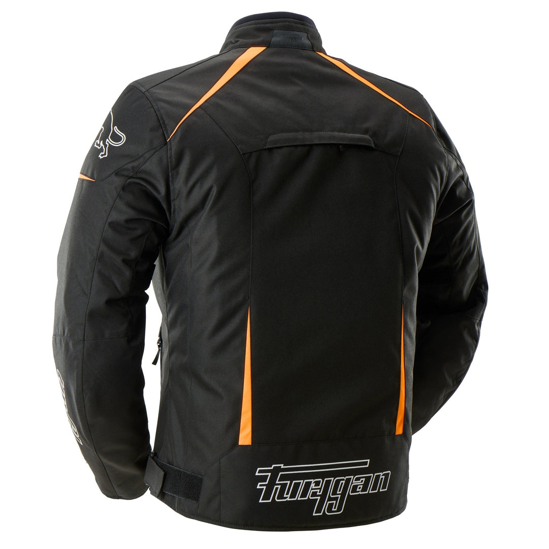 Blouson Moto Furygan YORI — Protection CE Niveau AA Noir - Blanc - Orange stab - LE PRATIQUE DU MOTARD