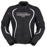 Blouson Moto Furygan ODESSA — Protection CE Niveau AA Noir - Blanc - LE PRATIQUE DU MOTARD
