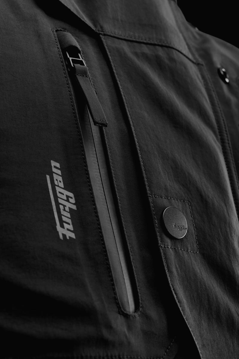 Blouson Moto Furygan HARRIS TROOPER — Protection CE Niveau A Noir - LE PRATIQUE DU MOTARD