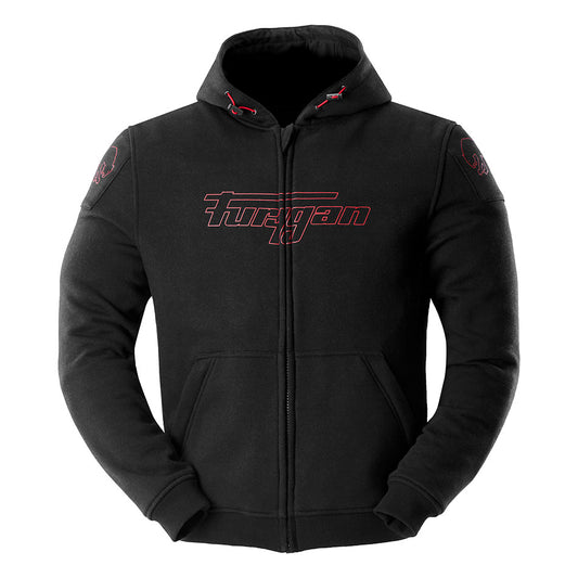 Blouson Moto Furygan LIVIO X KEVLAR® — Protection CE Niveau AA Noir - Rouge - LE PRATIQUE DU MOTARD