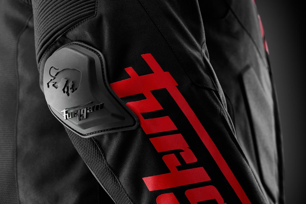 Blouson Moto Furygan TX RAPTOR — Protection CE Niveau AA Noir - Rouge - LE PRATIQUE DU MOTARD