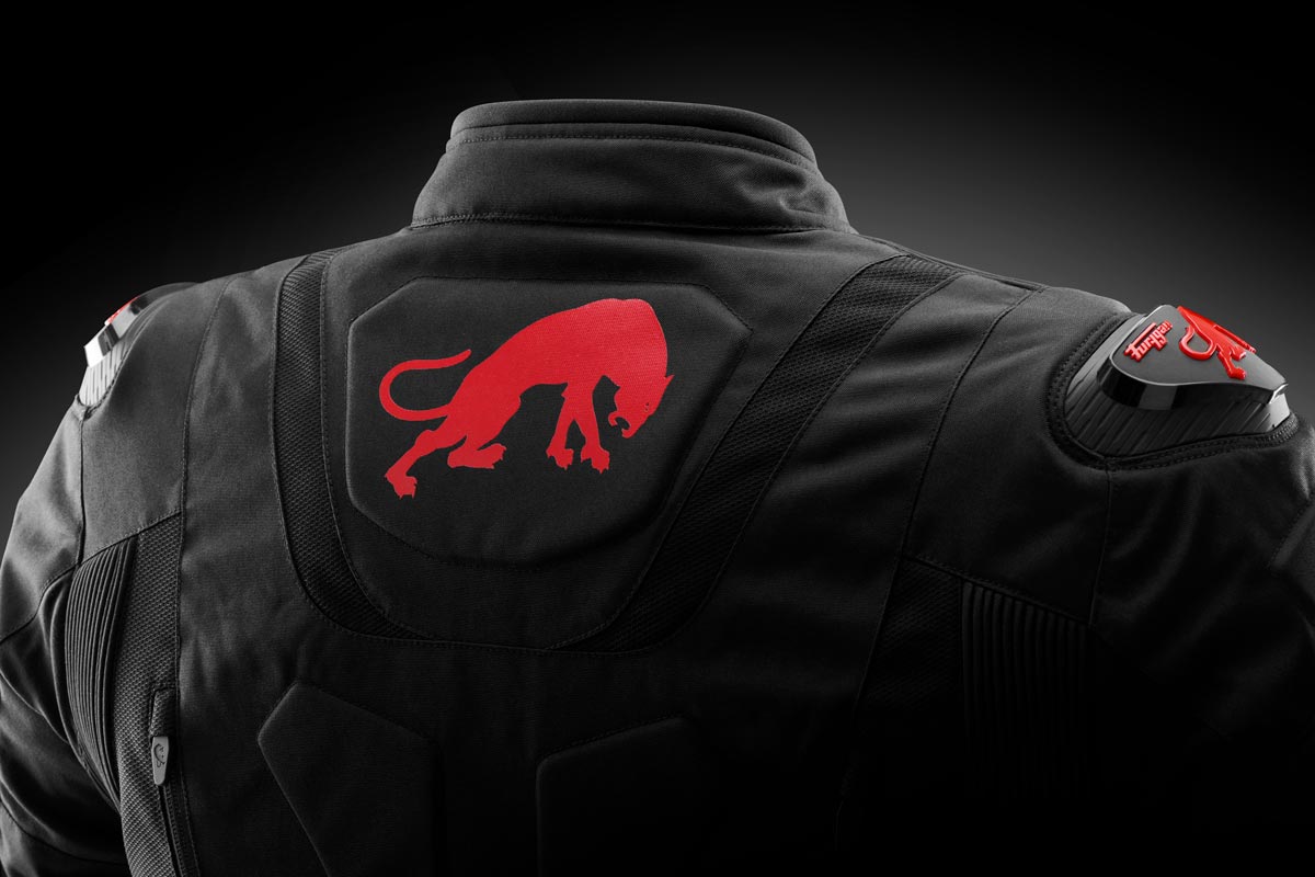 Blouson Moto Furygan TX RAPTOR — Protection CE Niveau AA Noir - Rouge - LE PRATIQUE DU MOTARD