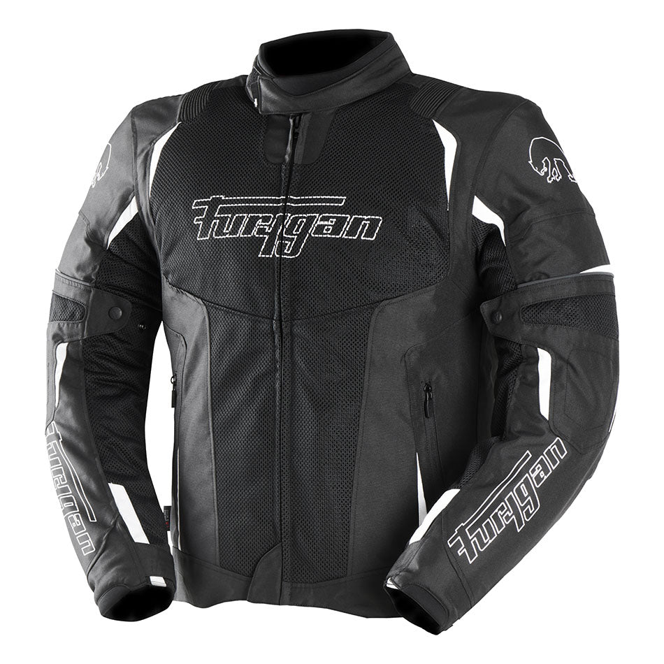 Blouson Moto Furygan ULTRASPARK 3IN1 VENTED+ — Protection CE Niveau A Noir - Blanc - LE PRATIQUE DU MOTARD