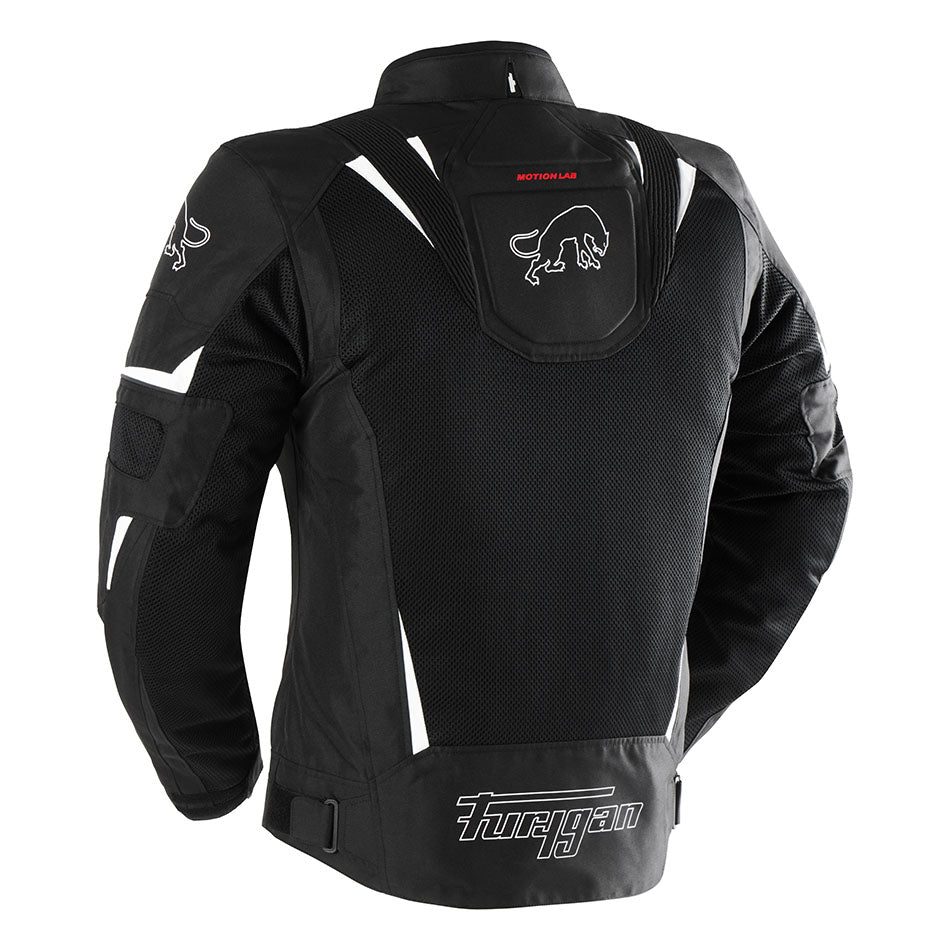 Blouson Moto Furygan ULTRASPARK 3IN1 VENTED+ — Protection CE Niveau A Noir - Blanc - LE PRATIQUE DU MOTARD