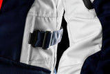 Blouson Moto Furygan APALACHES EVO — Protection CE Niveau AA Bleu - Pearl - Rouge - LE PRATIQUE DU MOTARD