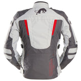 Blouson Moto Furygan APALACHES LADY EVO — Protection CE Niveau AA Gris - Pearl - Rouge - LE PRATIQUE DU MOTARD