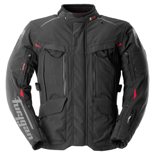 Blouson Moto Furygan CHALLENGER 3C PRIMALOFT® — Protection CE Niveau AA Noir - Rouge - LE PRATIQUE DU MOTARD