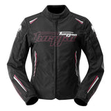 Blouson Moto Furygan AGATA — Protection CE Niveau AA Noir - Blanc - Rose - LE PRATIQUE DU MOTARD