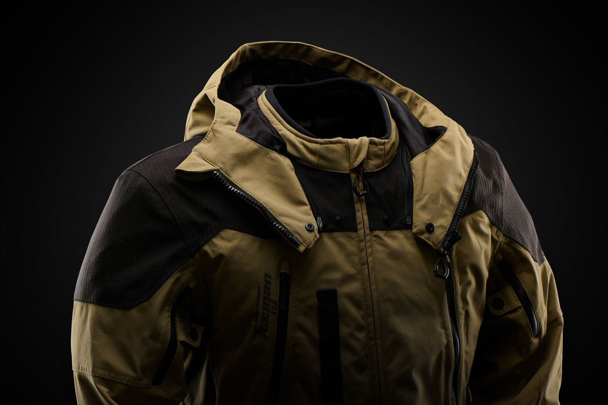 Blouson Moto Furygan KALAHARI — Protection CE Niveau AA Sable - Noir - LE PRATIQUE DU MOTARD