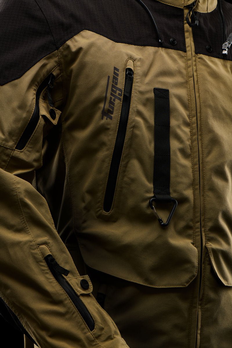 Blouson Moto Furygan KALAHARI — Protection CE Niveau AA Sable - Noir - LE PRATIQUE DU MOTARD