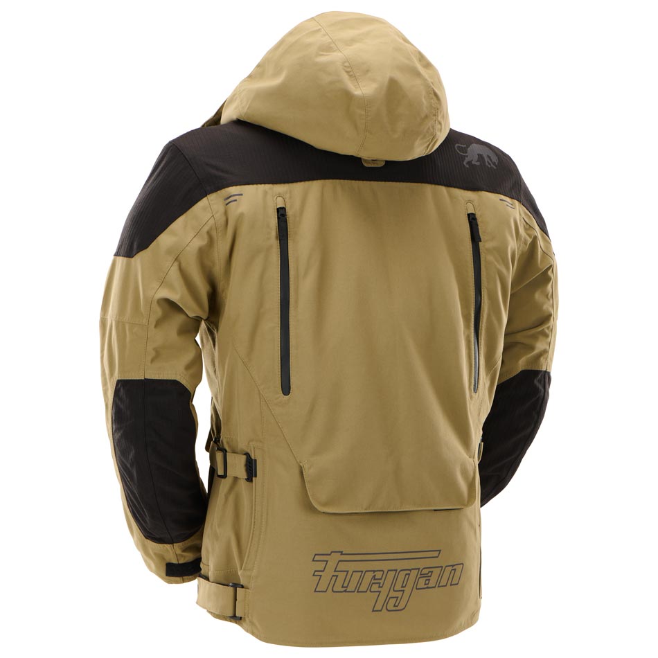 Blouson Moto Furygan KALAHARI — Protection CE Niveau AA Sable - Noir - LE PRATIQUE DU MOTARD