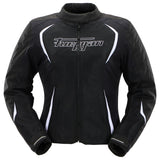 Blouson Moto Femme 4 Saisons Noir | Furygan™ Odessa Evo 3in1 Vented+ Noir Blanc — vue trois quarts