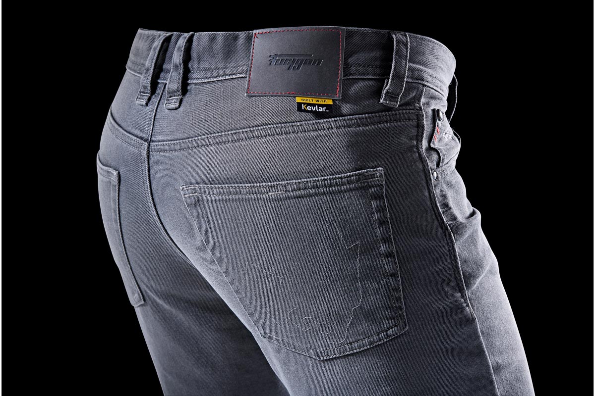 Pantalon Moto Furygan D12 X KEVLAR® STRAIGHT — Protection CE Niveau AA Gris - LE PRATIQUE DU MOTARD