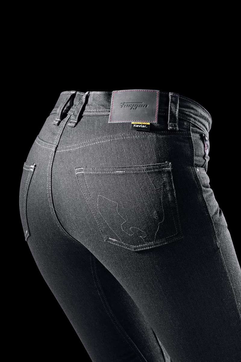 Pantalon Moto Furygan NIKITA X KEVLAR® MOM FIT — Protection CE Niveau AA Carbone - LE PRATIQUE DU MOTARD