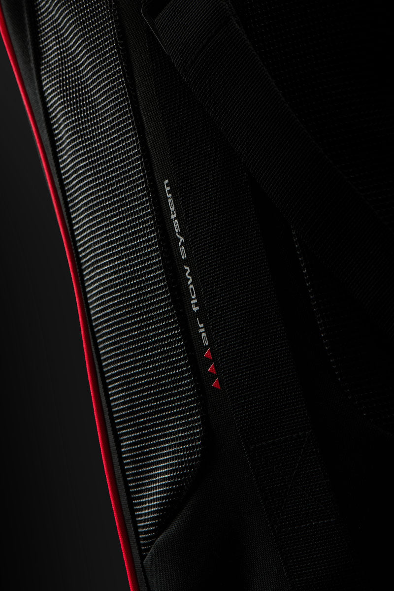 Sac à Bottes Moto Ventilé — Noir-Blanc-Rouge, vue detail 2
