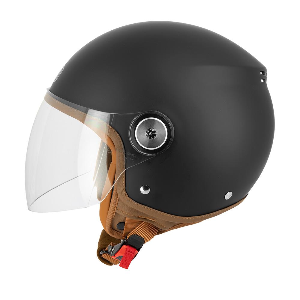 Casque Jet Gasoline S100 Octane — Noir Mat