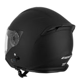 Open-face motorcycle helmet with integrated Bluetooth - S770 Black