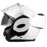 Casque moto modulable a 180° – Blanc Brillant | ECE 22.06
